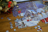The Christmas Choir 500 Piece Jigsaw Puzzle – Nostalgic Christmas Carol Scene, Family Festive Activity