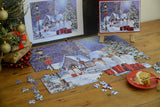 The Christmas Choir 500 Piece Jigsaw Puzzle – Nostalgic Christmas Carol Scene, Family Festive Activity
