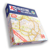 A to Z Folkestone Street Map 1000 Piece Jigsaw Puzzle with Guide Print & Full Index – Collins Map Puzzle Gift