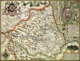 Durham Historical Map 1000 Piece Jigsaw Puzzle (1610) – John Speed Atlas Print with Free A3 Guide