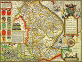 Lincolnshire Historical Map 1000 Piece Jigsaw Puzzle (1610) – John Speed Atlas Print with Free A3 Guide