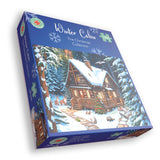 All Jigsaw Puzzles Winter Cabin 1000 Piece Jigsaw Puzzle – Snowy Woodland Scene with Festive Wildlife