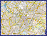 A to Z Map of Birmingham 1000 Piece Jigsaw Puzzle – Collins Street Map with Guide Print and Full Index