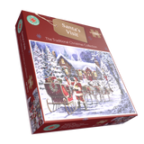 All Jigsaw Puzzles Santa's Visit 1000 Piece Jigsaw Puzzle – Nostalgic Christmas Scene, Festive Gift