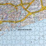 A to Z Map of Kingston upon Hull 1000 Piece Jigsaw Puzzle – Collins Street Map with Guide Print and Index