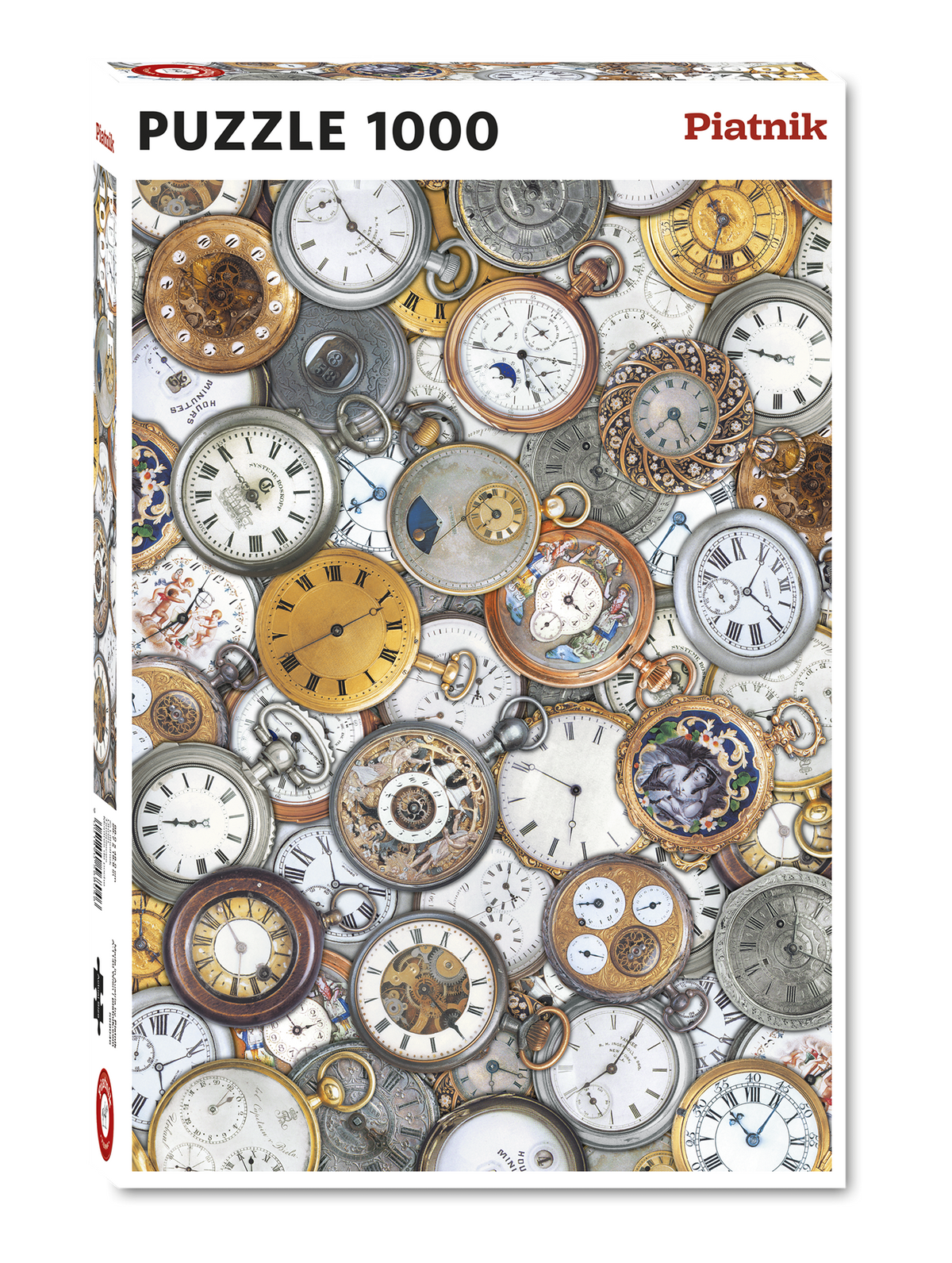 Piatnik Time Pieces 1000 Piece Jigsaw Puzzle – Clock Designs, Relaxing Challenge for Adults