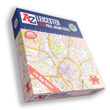 A to Z Map of Leicester 1000 Piece Jigsaw Puzzle – Collins Street Map with Guide Print and Index