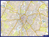 A to Z Map of Leicester 1000 Piece Jigsaw Puzzle – Collins Street Map with Guide Print and Index