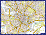 A to Z Map of Norwich 1000 Piece Jigsaw Puzzle – Collins Street Map with Guide Print and Index
