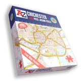 A to Z Map of Chichester 1000 Piece Jigsaw Puzzle with Guide Print & Full Index – Collins Street Map Gift