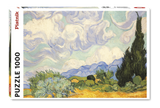 Piatnik Van Gogh A Wheatfield with Cypresses 1000 Piece Jigsaw Puzzle – Famous Art Puzzle