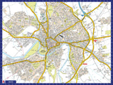 A to Z Map of Chester 1000 Piece Jigsaw Puzzle with Guide Print & Full Index – Collins Street Map Gift