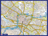A to Z Map of Glasgow 1000 Piece Jigsaw Puzzle with Guide Print & Full Index – Collins Street Map Gift