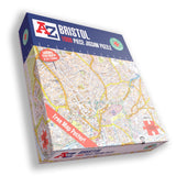 A to Z Map of Bristol 1000 Piece Jigsaw Puzzle with Guide Print & Street Index – Jigsaw Map Gift