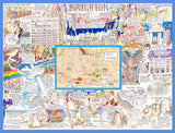 Tim Bulmer Brighton 1000 Piece Jigsaw Puzzle – Comical Map with Fun Facts & Landmarks