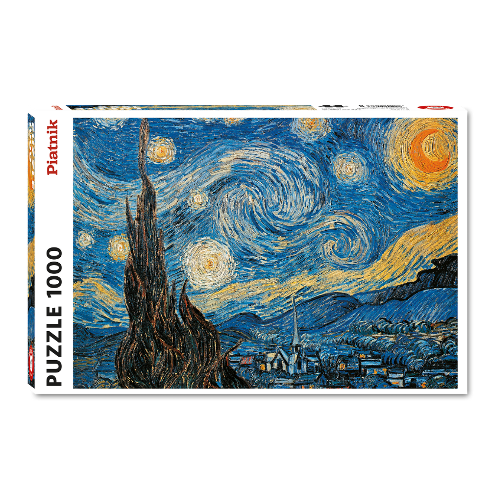 Piatnik Van Gogh Starry Night 1000 Piece Jigsaw Puzzle – Famous Painting Art Puzzle for Adults