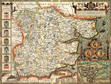 John Speed Essex Historical Map 1000 Piece Jigsaw Puzzle (1610) with A3 Guide Print – Antique Map