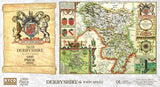 John Speed Derbyshire Historical Map 1000 Piece Jigsaw Puzzle (1610) with A3 Guide Print – Antique Map