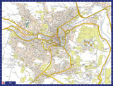 A to Z Map of Bath 1000 Piece Jigsaw Puzzle with Guide Print & Street Index – Jigsaw Map Gift