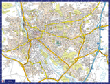 A to Z Map of Exeter 1000 Piece Jigsaw Puzzle with Guide Print & Street Index – Collins City Map Puzzle