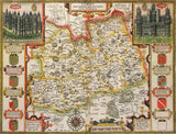 John Speed Surrey Historical Map 1000 Piece Jigsaw Puzzle with Free A3 Print – 1610 Atlas County Map