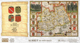 John Speed Surrey Historical Map 1000 Piece Jigsaw Puzzle with Free A3 Print – 1610 Atlas County Map