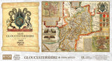 John Speed Gloucestershire Historical Map 1000 Piece Jigsaw Puzzle with Free A3 Print – 1610 Atlas County Map