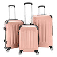 3 piece lightweight ABS spinner luggage set