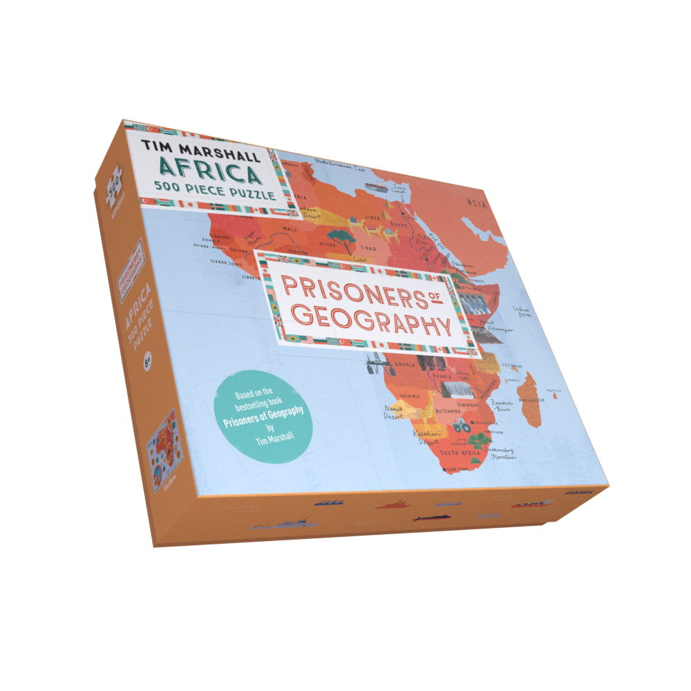 Prisoners of Geography Africa Map 500 Piece Jigsaw Puzzle – Illustrated Political and Geographical Map