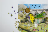 Dogs in a Spring Cottage Garden 1000 Piece Jigsaw Puzzle – Colourful Floral Dog Breeds Puzzle