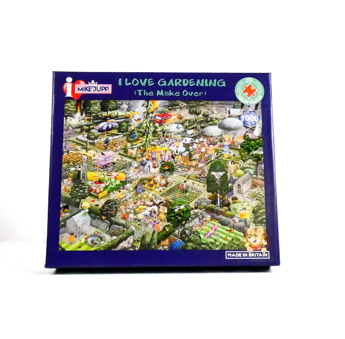 Mike Jupp I Love Gardening 1000 Piece Jigsaw Puzzle – Made in Britain, Recycled Board with Free Poster