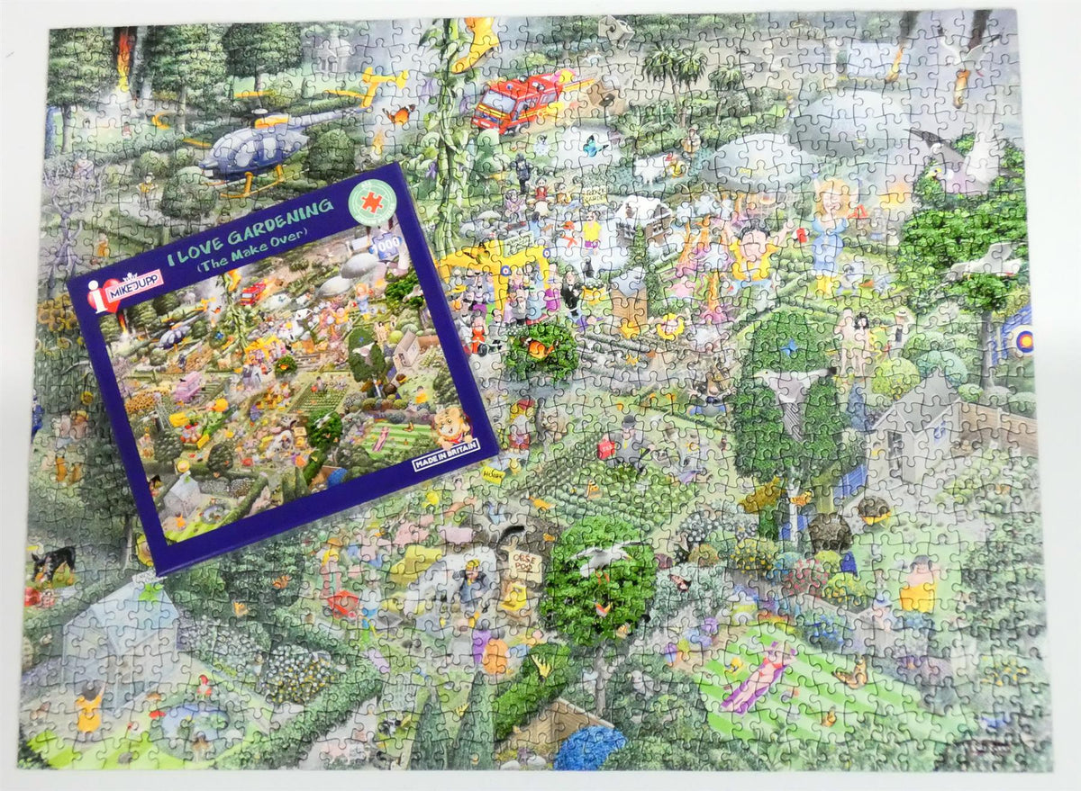 Mike Jupp I Love Gardening 1000 Piece Jigsaw Puzzle – Made in Britain, Recycled Board with Free Poster