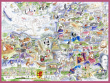 Tim Bulmer Somerset 1000 Piece Jigsaw Puzzle – Funny County Map with Landmarks & Quirks