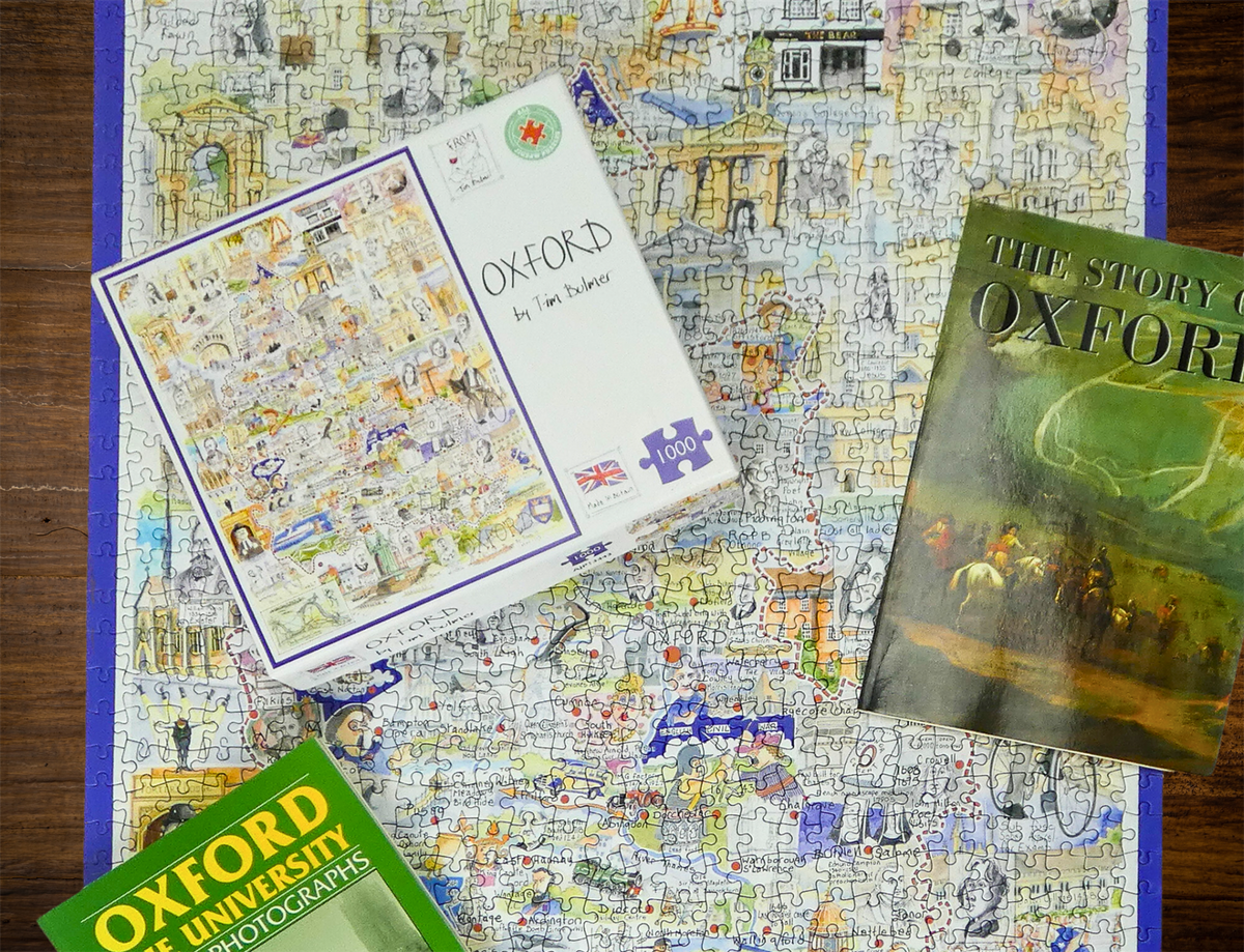Tim Bulmer Oxford 1000 Piece Jigsaw Puzzle – Fun Map of the City of Dreaming Spires