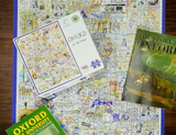 Tim Bulmer Oxford 1000 Piece Jigsaw Puzzle – Fun Map of the City of Dreaming Spires