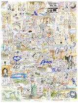 Tim Bulmer Oxford 1000 Piece Jigsaw Puzzle – Fun Map of the City of Dreaming Spires