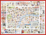 Tim Bulmer London 1000 Piece Jigsaw Puzzle – Comical Map with Landmarks & Cockney Humour