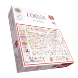 Tim Bulmer London 1000 Piece Jigsaw Puzzle – Comical Map with Landmarks & Cockney Humour