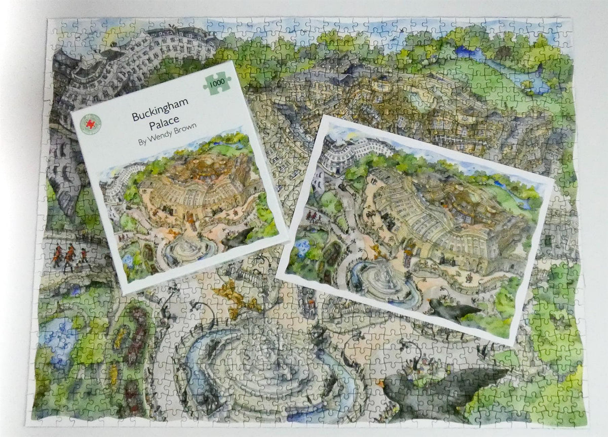 Wendy Brown Buckingham Palace 1000 Piece Jigsaw Puzzle – Topsy-Turvy London Palace Scene