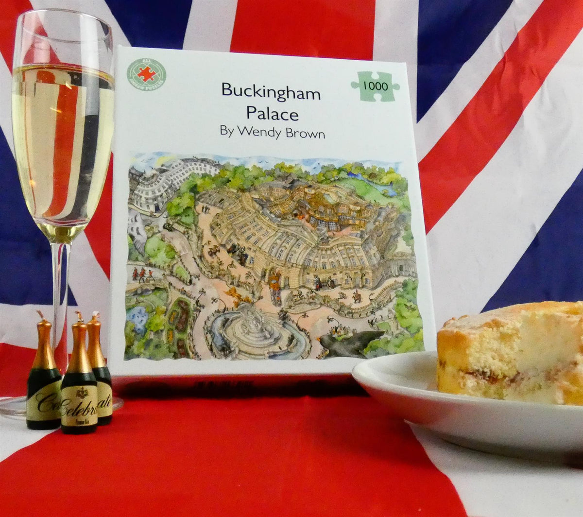 Wendy Brown Buckingham Palace 1000 Piece Jigsaw Puzzle – Topsy-Turvy London Palace Scene