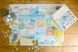 Louise Stocker A Day at the Seaside 1000 Piece Jigsaw Puzzle – Calming Coastal Illustration