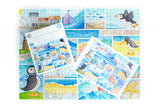 Louise Stocker A Day at the Seaside 1000 Piece Jigsaw Puzzle – Calming Coastal Illustration