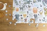 Stay Pawsitive 500 Piece Jigsaw Puzzle – Dog Lovers' Gift, Artwork by Catherine Redgate