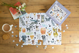 Stay Pawsitive 500 Piece Jigsaw Puzzle – Dog Lovers' Gift, Artwork by Catherine Redgate