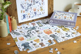 Stay Pawsitive 500 Piece Jigsaw Puzzle – Dog Lovers' Gift, Artwork by Catherine Redgate