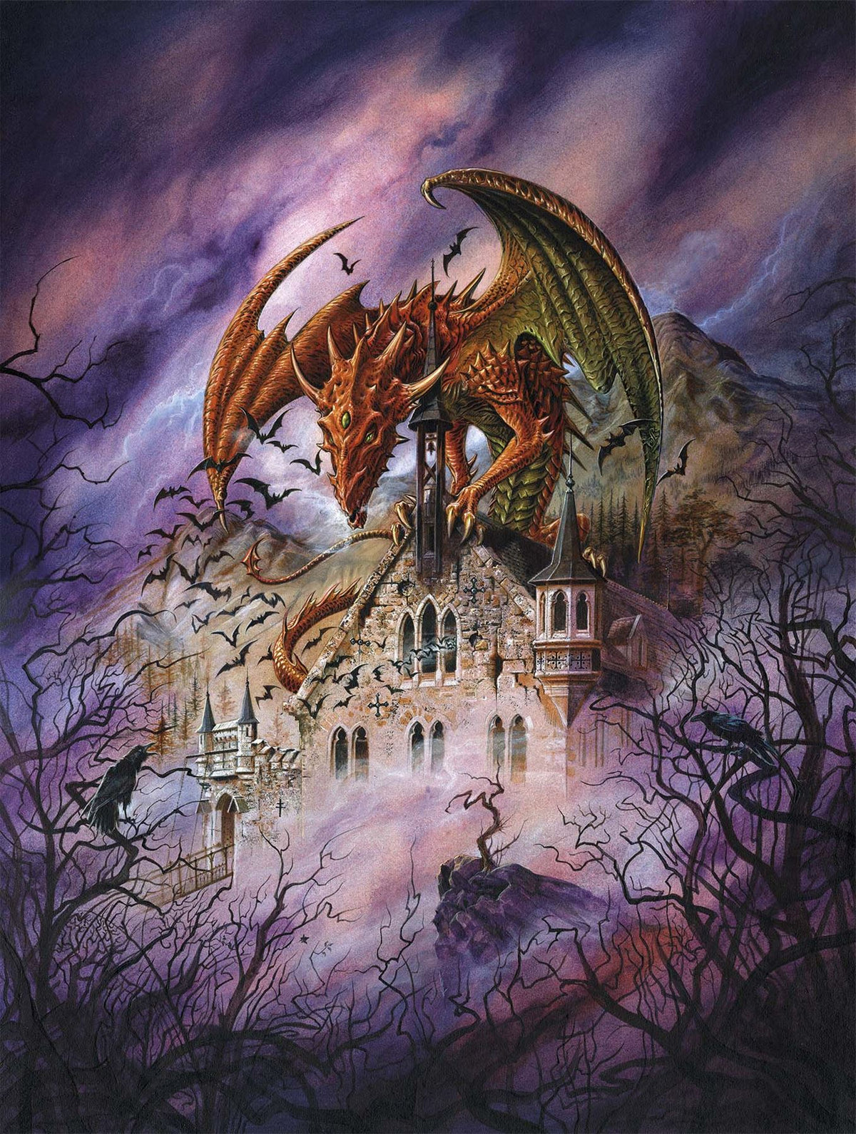 Alchemy Snagov 1000 Piece Jigsaw Puzzle – Fantasy Dragon King Puzzle