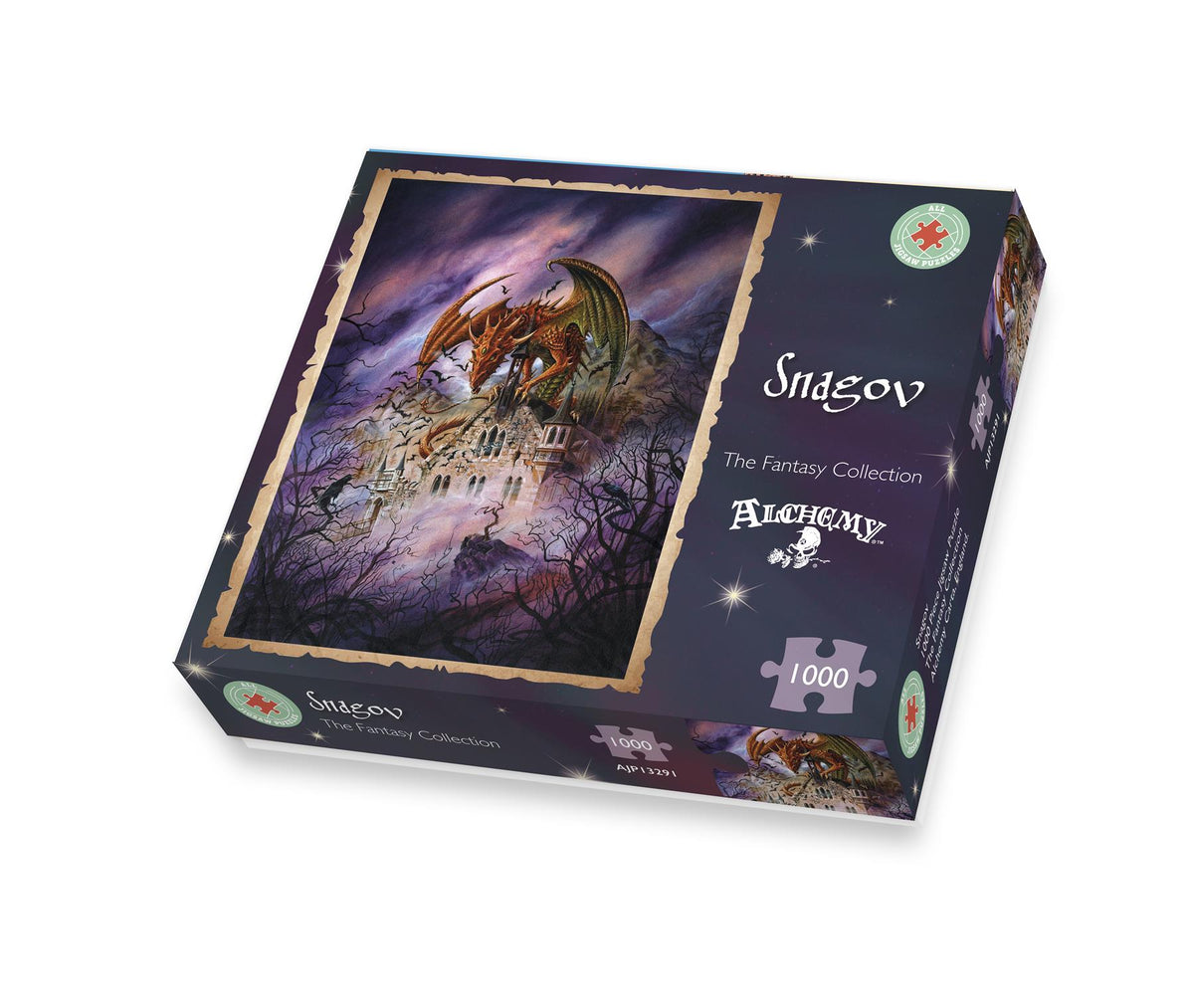 Alchemy Snagov 1000 Piece Jigsaw Puzzle – Fantasy Dragon King Puzzle