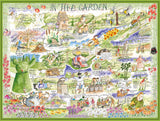 Tim Bulmer In the Garden 1000 Piece Jigsaw Puzzle – Humorous Gardening Illustration