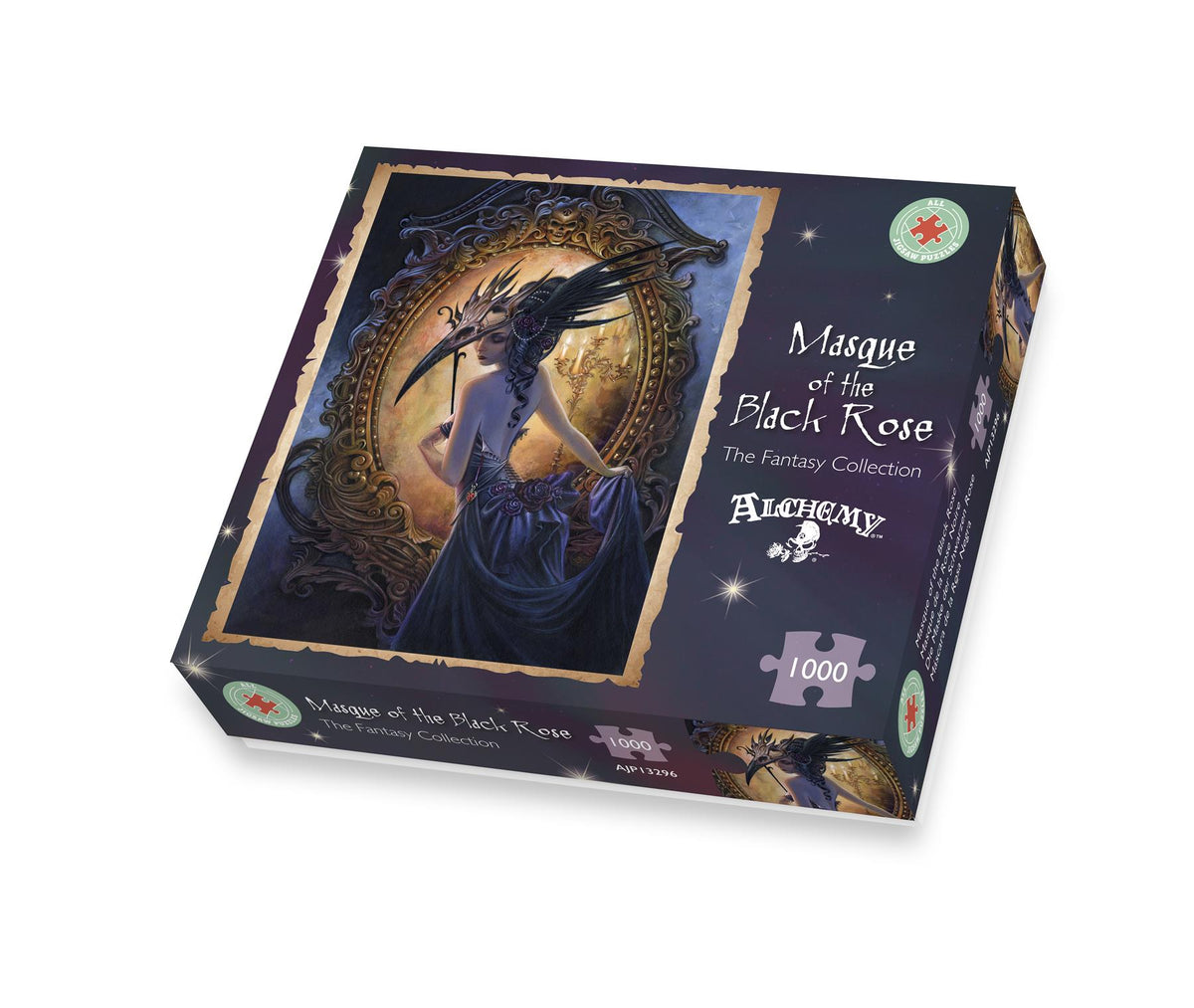 Alchemy Masque of the Black Rose 1000 Piece Jigsaw Puzzle – Fantasy Masquerade Ball Artwork
