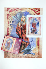 Alchemy Starfall on Avalon 1000 Piece Jigsaw Puzzle – Fantasy Fairy and Dragon Puzzle